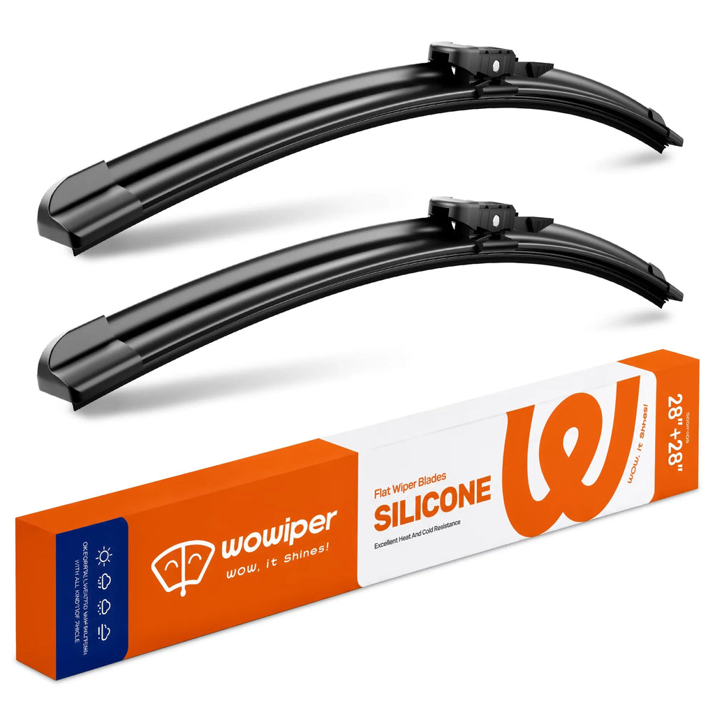 Ford Escape 2013-2019 / Edge 2015-2022 / Focus 2012-2018 Silicone Wiper Blades, WOWIPER 28"+28" Graphene Coated Front Set