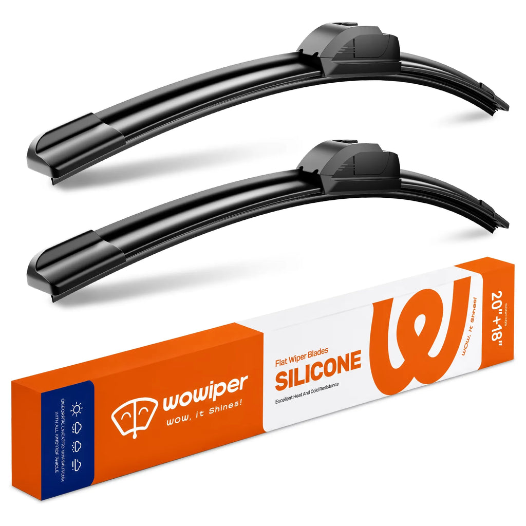 Ford Escape 2005-2007 Silicone Wiper Blades, WOWIPER 20"+18" Graphene Coated Front Set, Water Repellent All-Weather Windshield Wipers