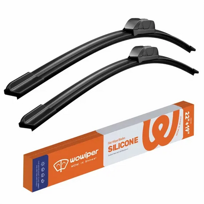 Ford Focus 2000-2011 / Toyota Highlander 2001-2007 / RAV4 2001-2005 Silicone Wiper Blades, WOWIPER Graphene Coated Front Set