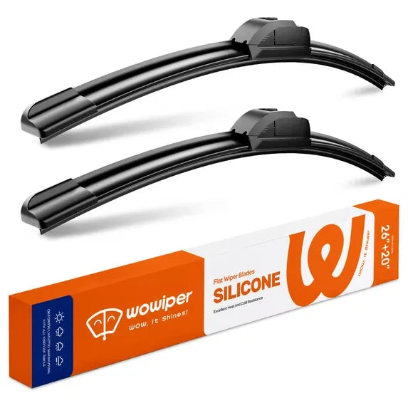 Toyota Camry 2018-2023 Silicone Wiper Blades, WOWIPER 26"+20" Graphene Coated Front Set, Water Repellent All-Weather Windshield Wipers