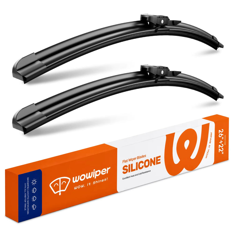 Ford Explorer 2011-2023 Silicone Wiper Blades, WOWIPER 26"+22" Graphene Coated Front Set, Water Repellent All-Weather Windshield Wipers